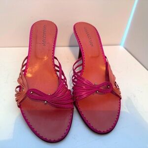 Size 10.5 never worn, 3 blends of pink.